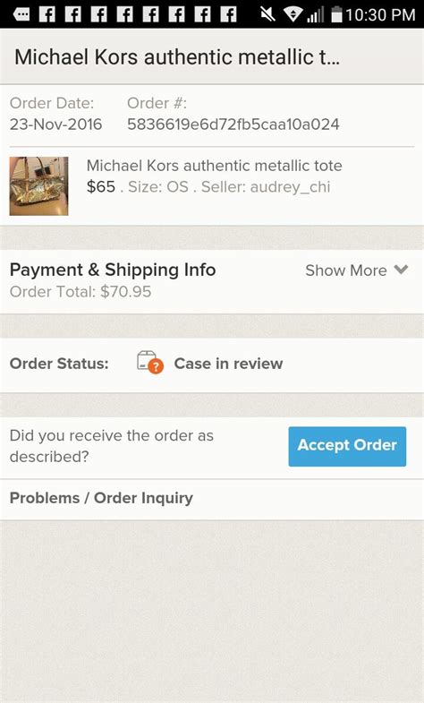 michael kors order status.